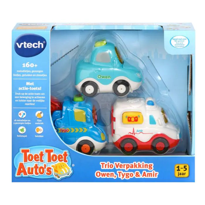 Vtech premium collectie toet toet triopack Owen, Tygo & Amir