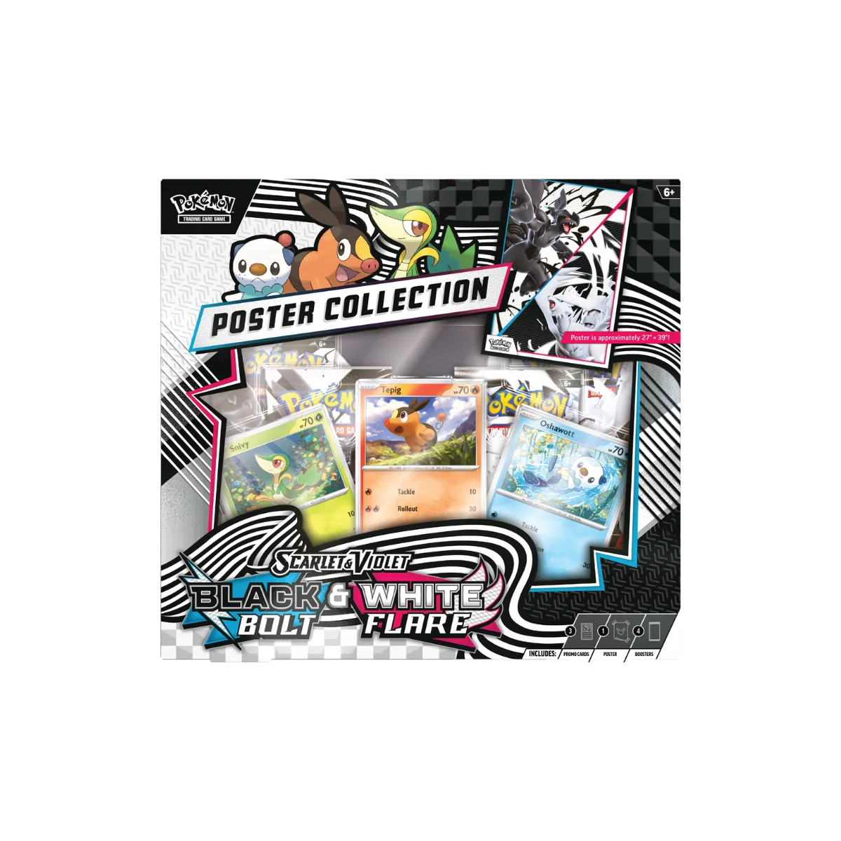 Pokémon Black Bolt & White Flare Poster Collection Unova