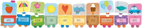 Mijn Eerste Woordjes Puzzeltrein + Boek