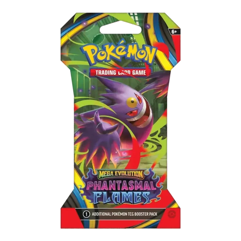 Pokémon Mega Evolutions Phantasmal Flames sleeved booster pack