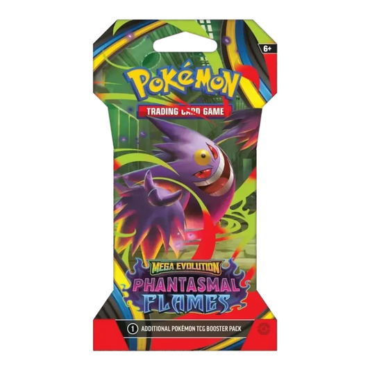 Pokémon Mega Evolutions Phantasmal Flames sleeved booster pack