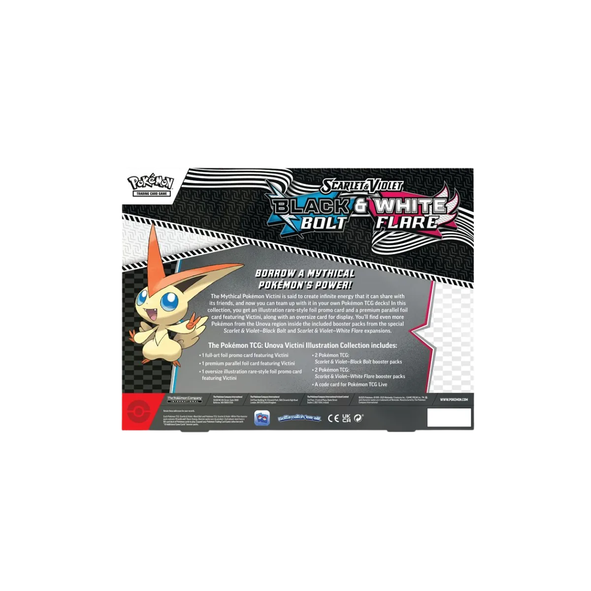 Pokemon Black Bolt & White Flare Illustration Collection Victini