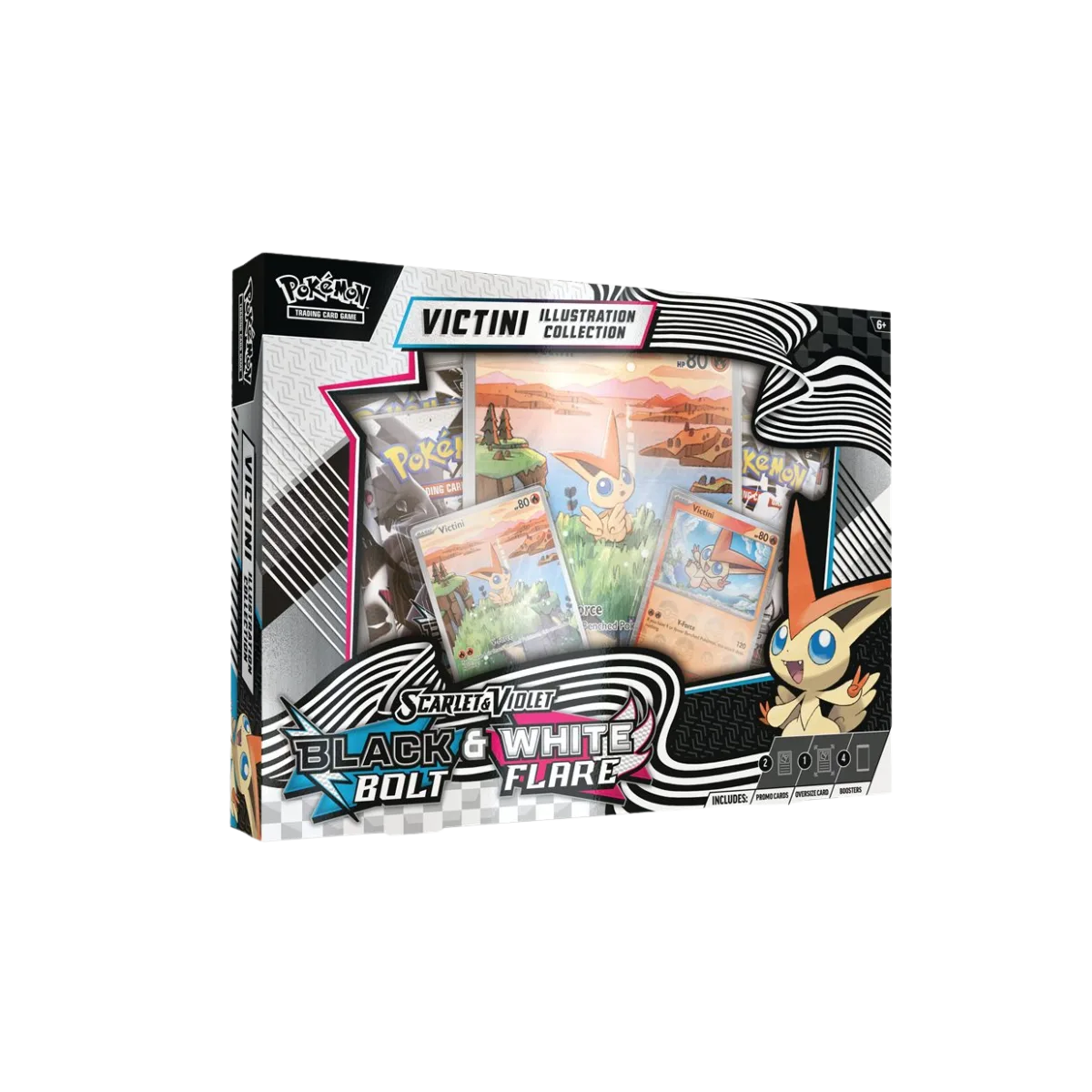 Pokemon Black Bolt & White Flare Illustration Collection Victini